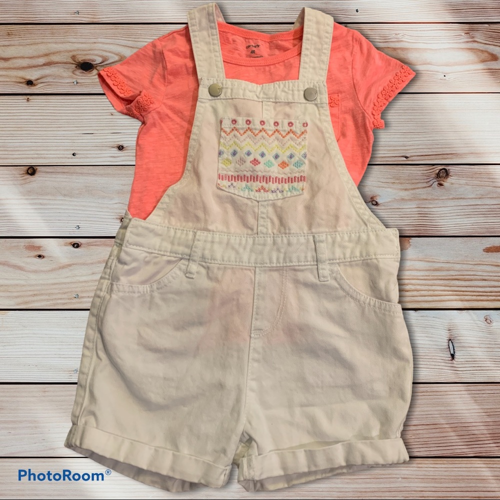 Girl's spring outfit Overalls & shirt